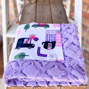 Last Chance! RTS Hit the Road Pink Luxe Blanket