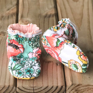 Reversible Kalin Marie Cotton Knit Booties