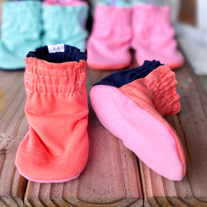 Last Chance! RTS Limited Edition Color Block Cotton Knit Booties