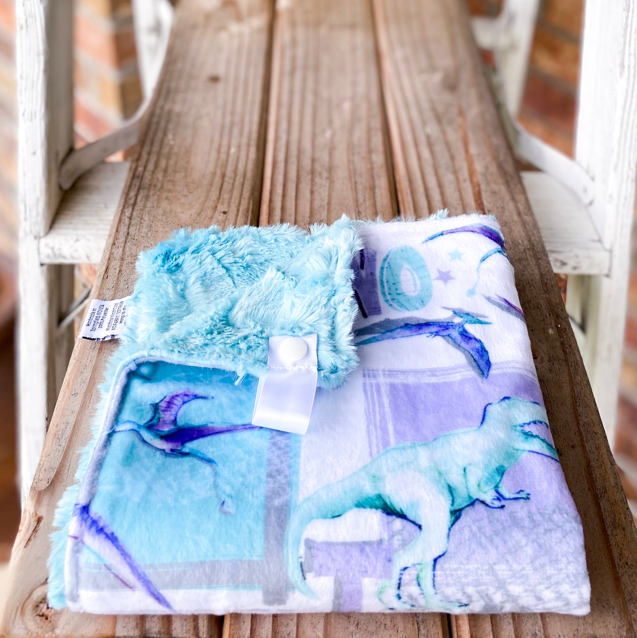 RTS T-Rex Purple Minky Lovey