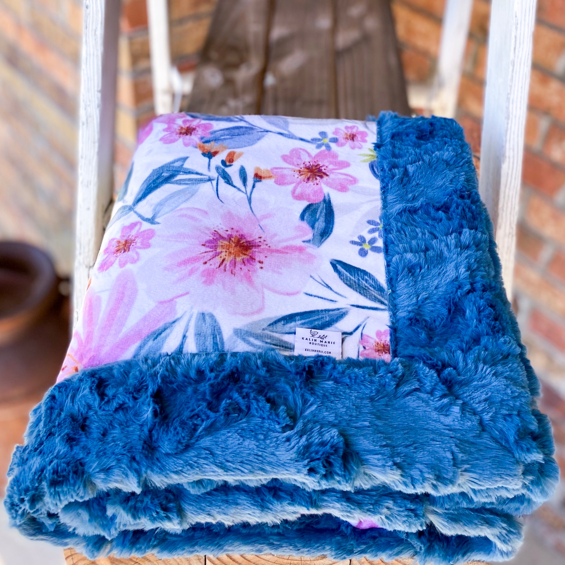 RTS Flower Mart & Poseidon Glacier Luxe Snuggle Blankets