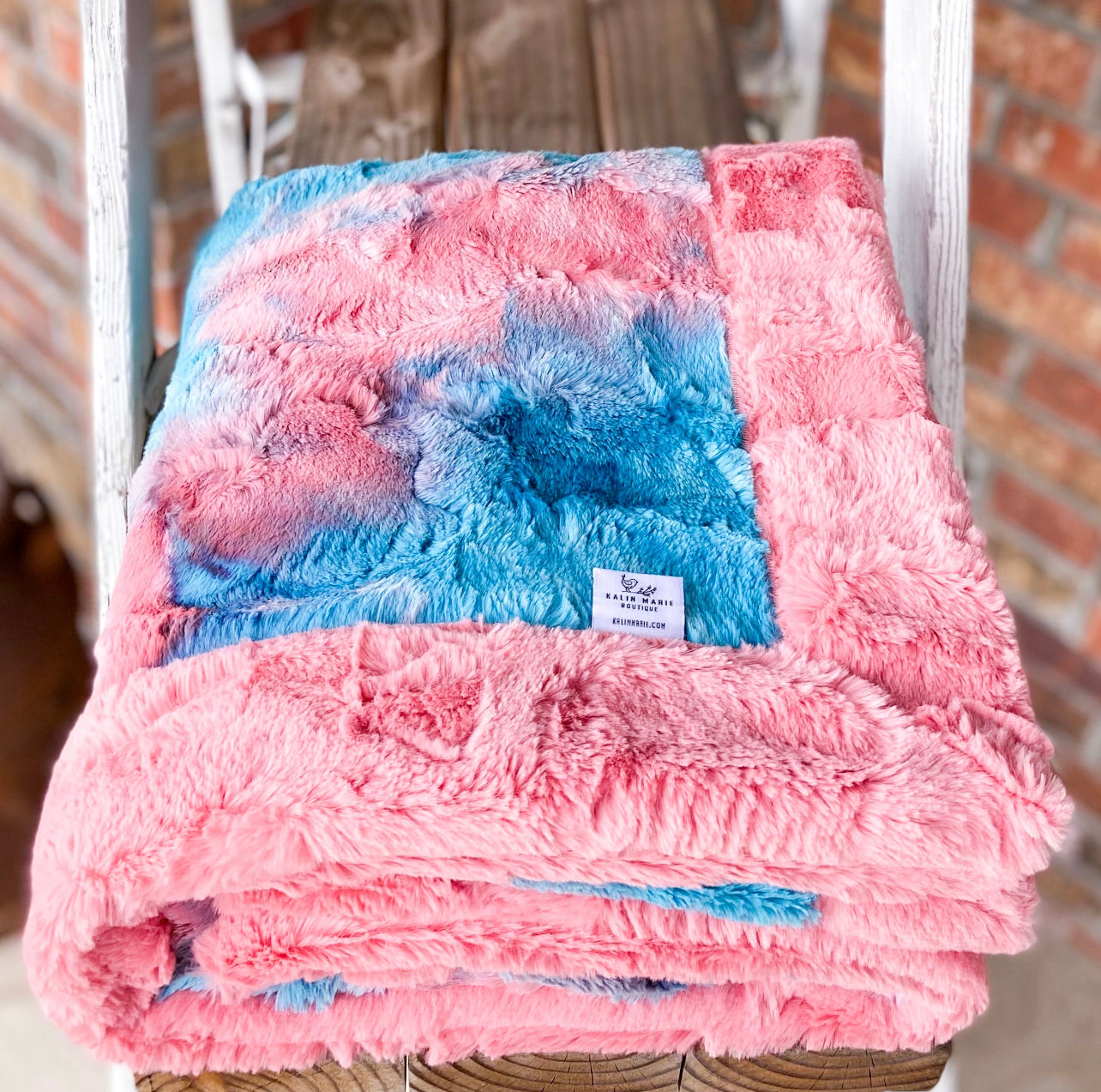 Easy Order Miami Sorbet & Coral Hide Double Luxe Blanket