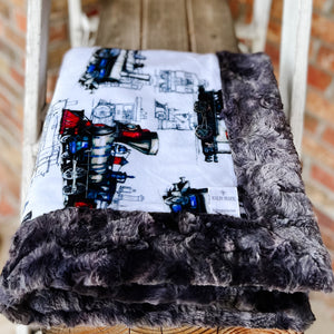 RTS Last Chance! Locomotives Snuggle Blanket