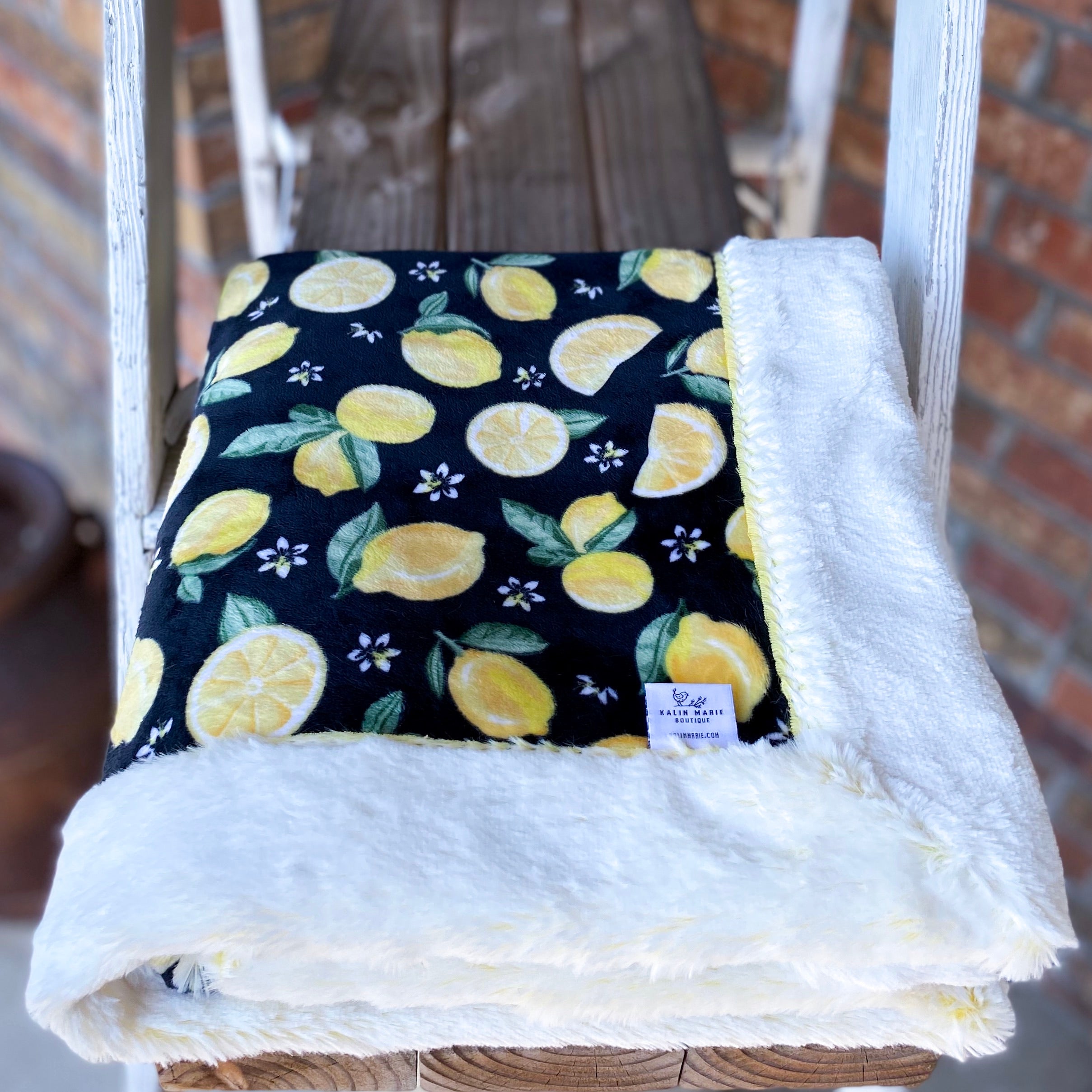 Last Chance! RTS Lemon Squeeze Luxe Snuggle Blankets