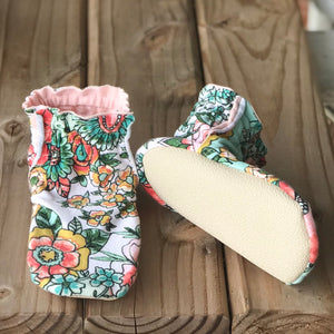 Reversible Kalin Marie Cotton Knit Booties