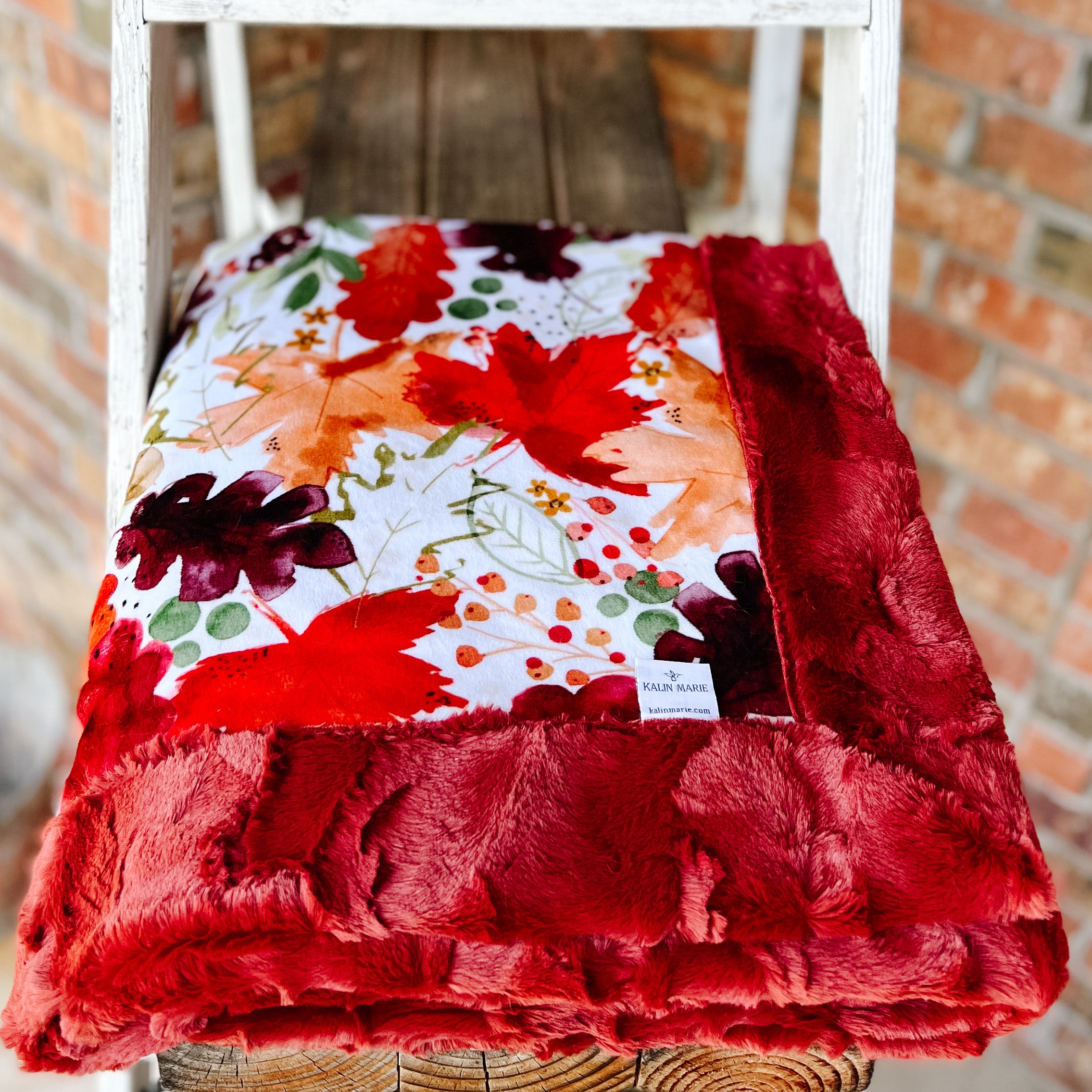 Last Chance! RTS Autumn Leaves Harvest Luxe Snuggle Blankets
