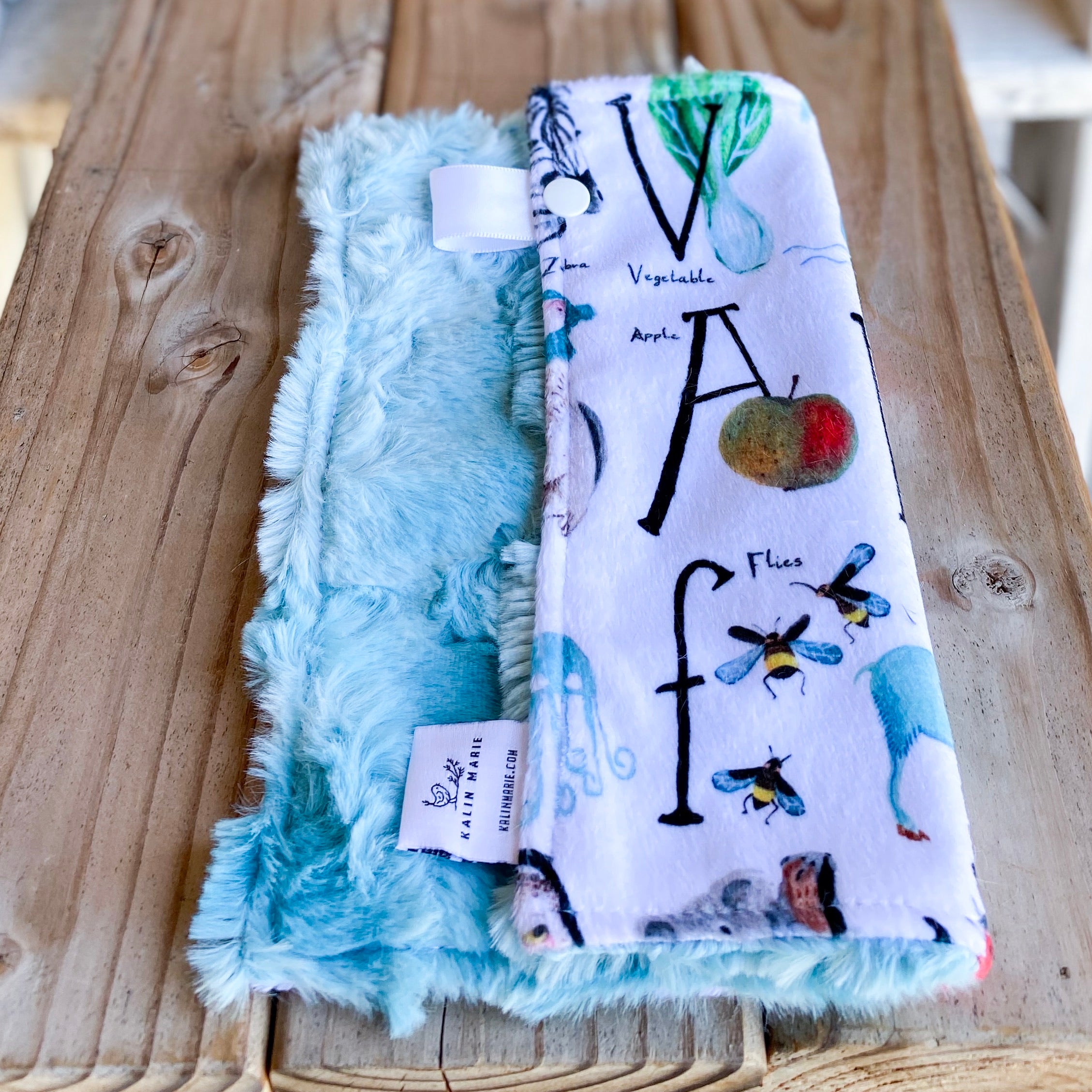 RTS Spoonflower Animal Alphabet Luxe Snuggle Lovey