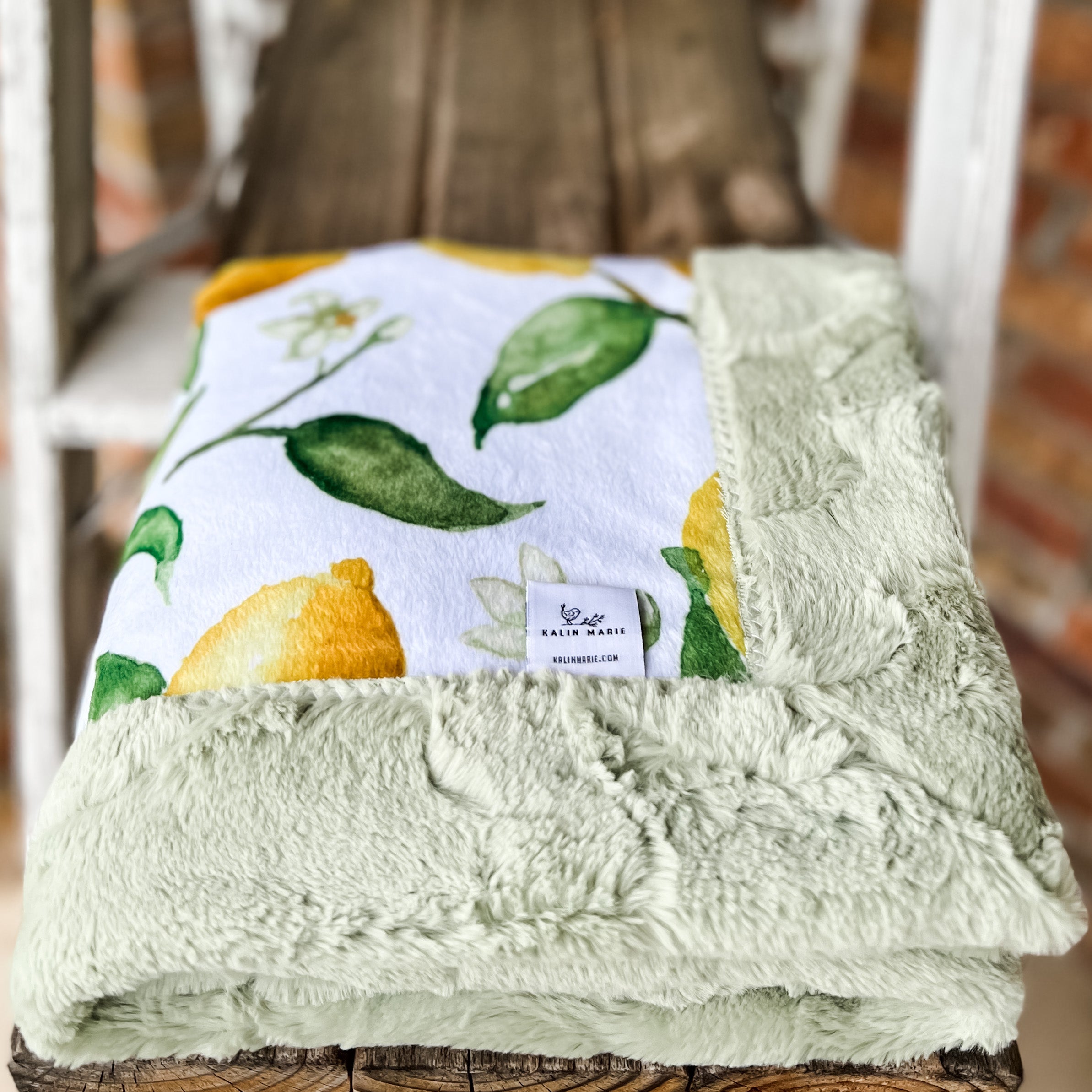 RTS LE Spoonflower Lemons Blankets