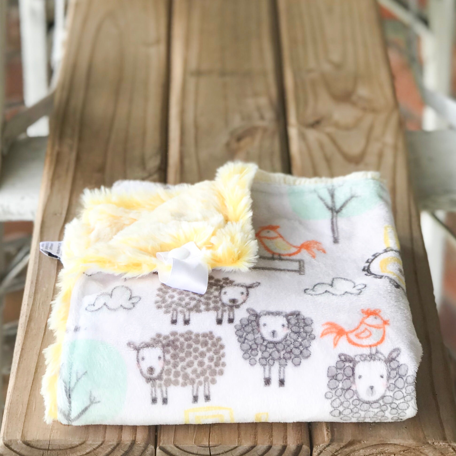 Easy Order On The Farm Luxe Smooth Minky Lovey