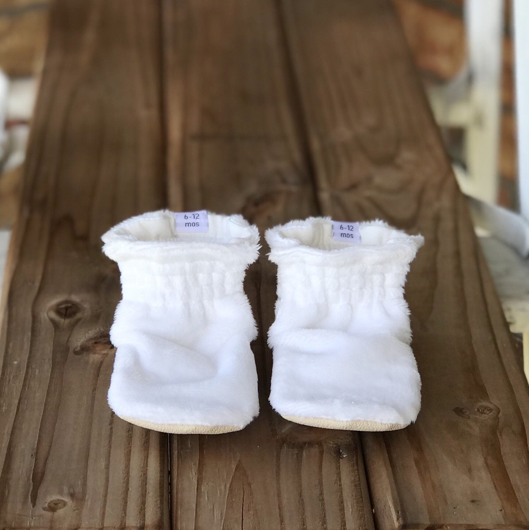 Classic Style Booties 6-12 months - 5" Sole Ready to Ship