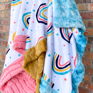 RTS After the Rain Watermelon Luxe Snuggle Blankets