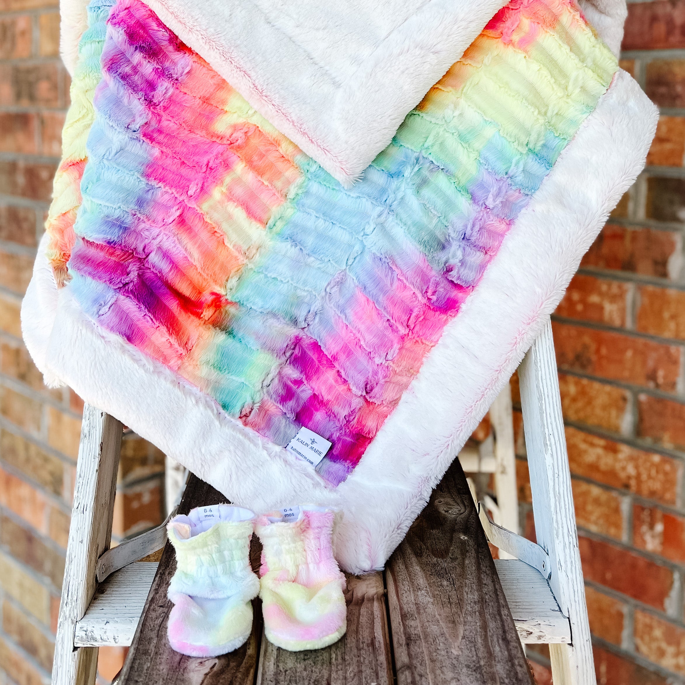 Ready to Ship Groovy Juicy & Pink Frost Luxe Blanket