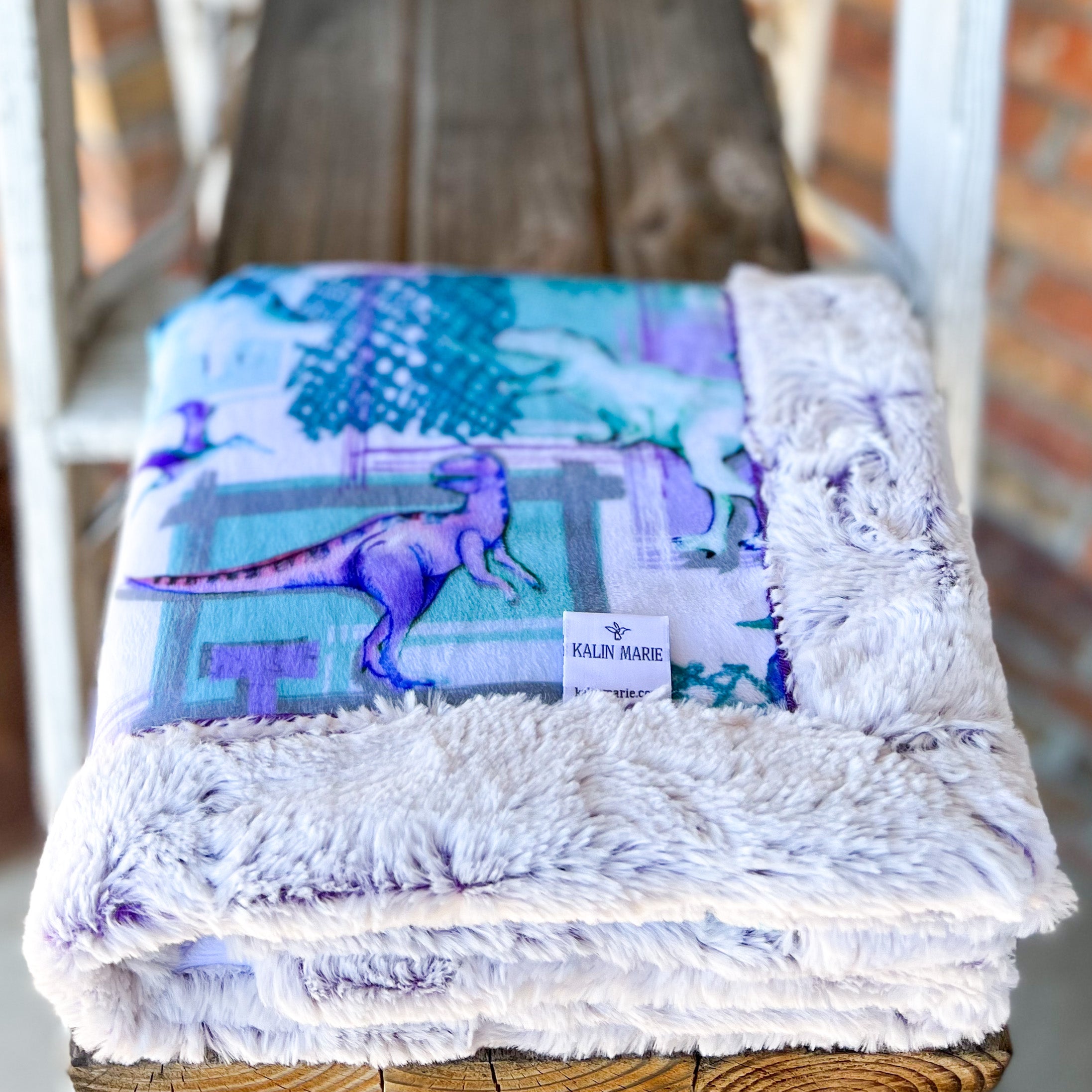 RTS T-Rex Purple Luxe Blankets