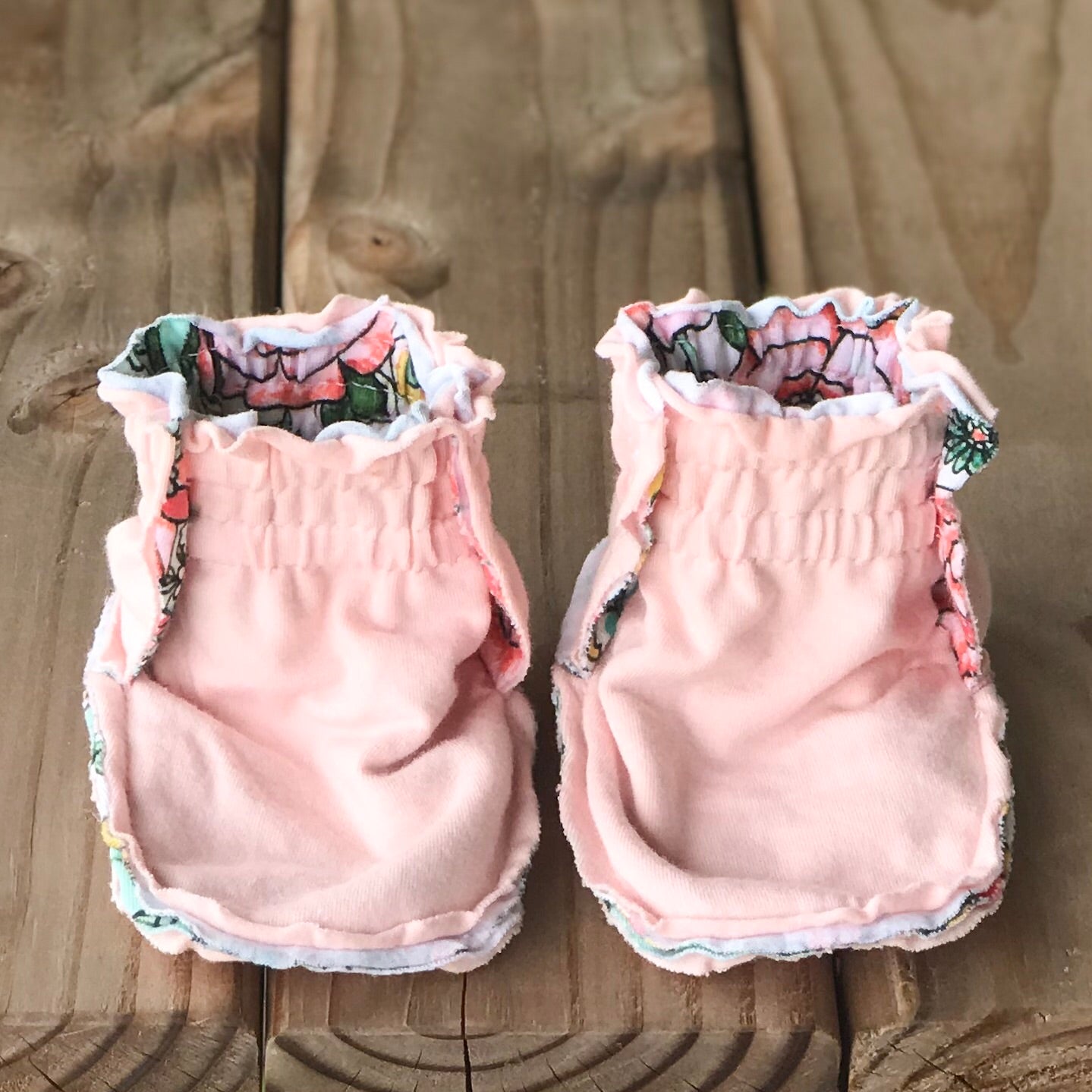 Reversible Kalin Marie Cotton Knit Booties