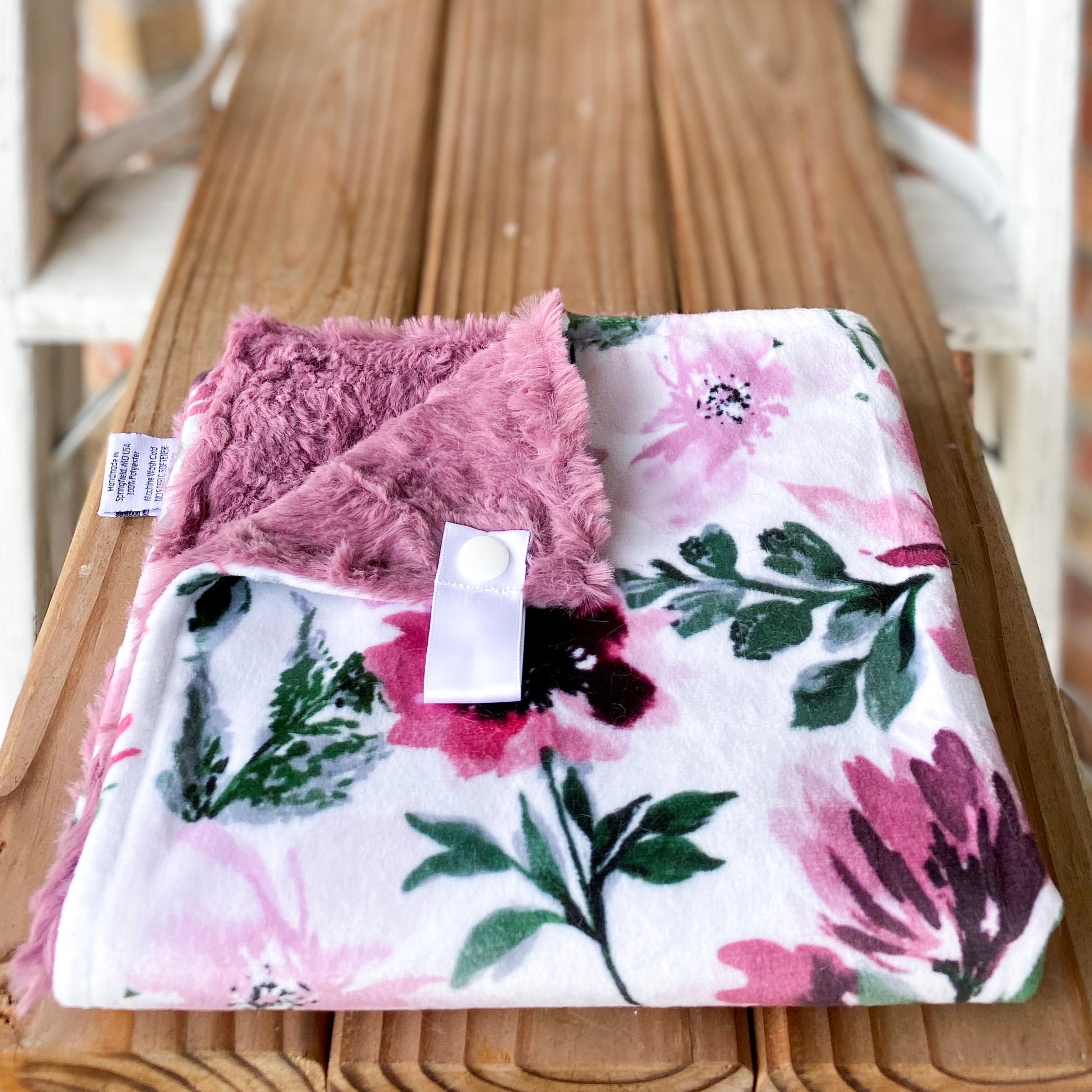 RTS Spring Flowers Rosewood Luxe Snuggle Lovey