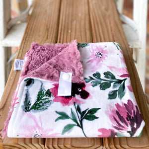 RTS Spring Flowers Rosewood Luxe Snuggle Lovey