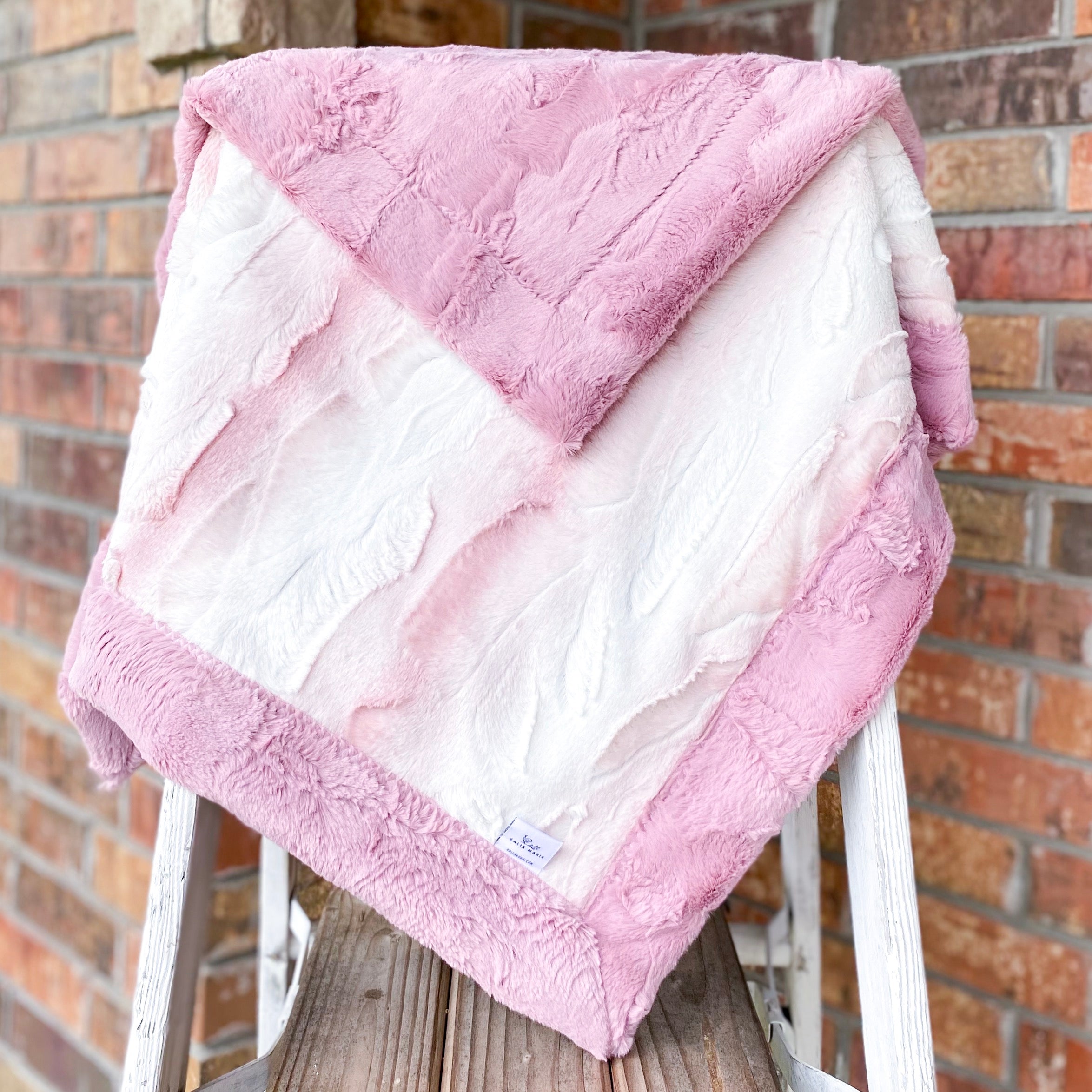 Easy Order Limited Rosewater Angora & Woodrose Hide Double Luxe Blanket