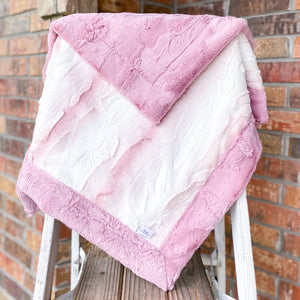 Easy Order Limited Rosewater Angora & Woodrose Hide Double Luxe Blanket