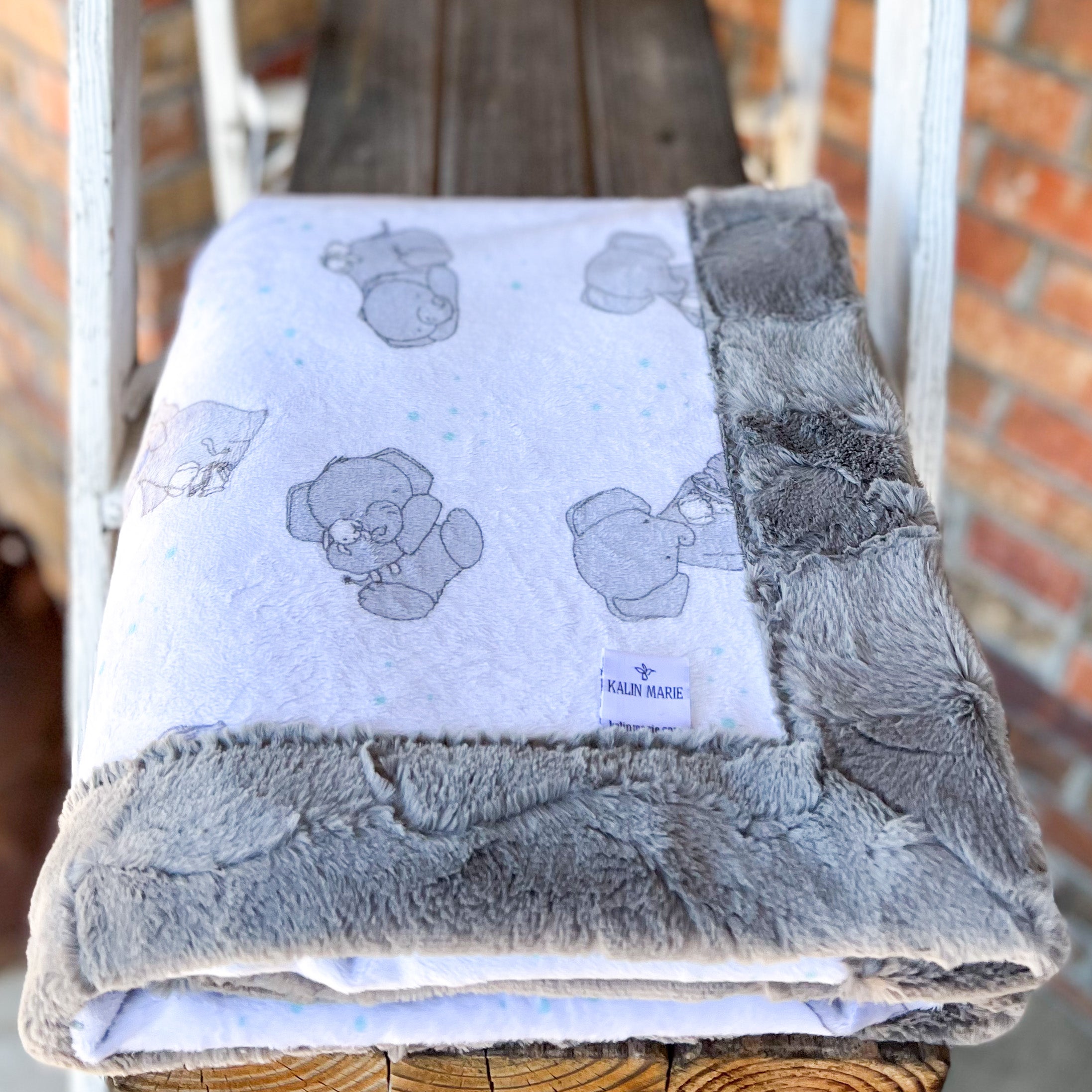 RTS Love You & Stone Hide Snuggle Blanket