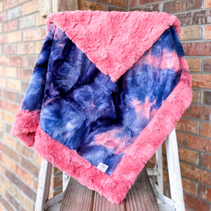 RTS Daybreak Sorbet & Flamingo Glacier Luxe Blanket