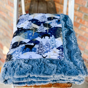 Last Chance! RTS Midnight Deer Snuggle Blanket