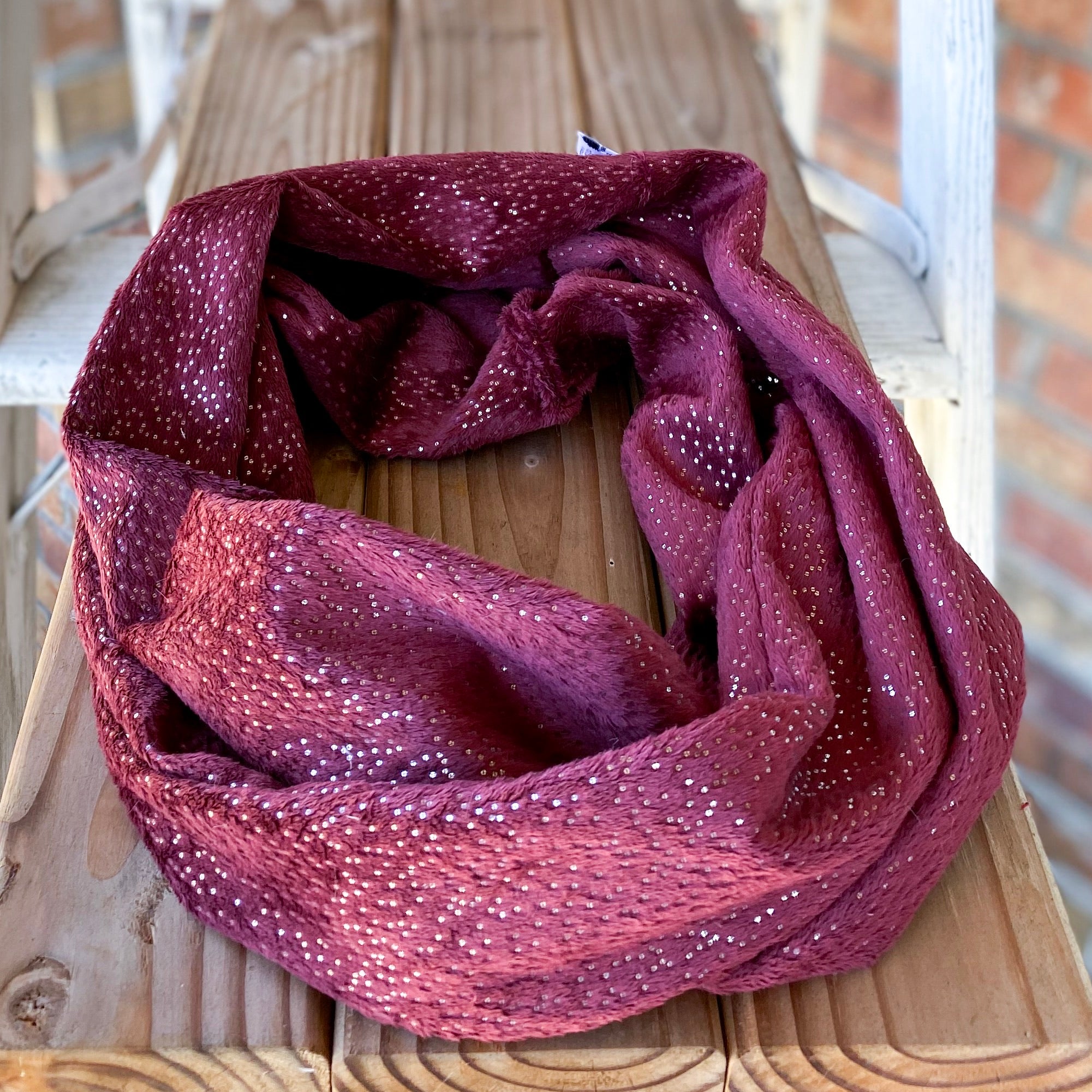 Last Chance! RTS Sparkle Minky Infinity Scarves