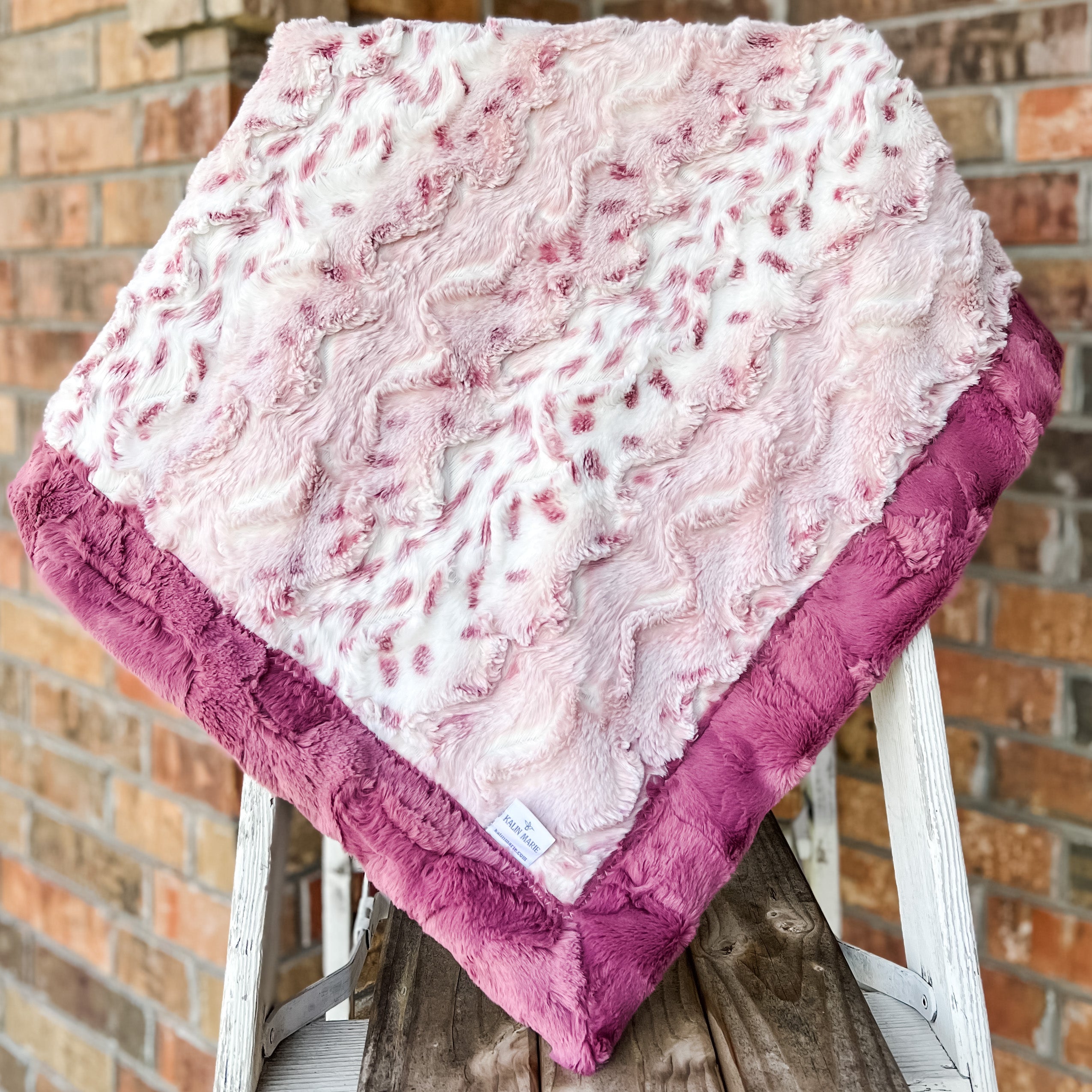RTS Wild Lynx Wild Rose & Wild Rose Hide Luxe Blanket