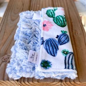 RTS Cactus Blooms Bluebell Luxe Snuggle Loveys
