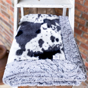 RTS Storm Pony & Frosted Grey Zigzag Luxe Blanket