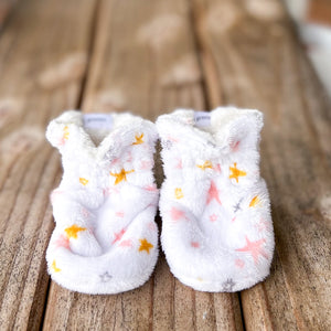 Last Chance! Starbright Shell Minky Booties Ready to Ship