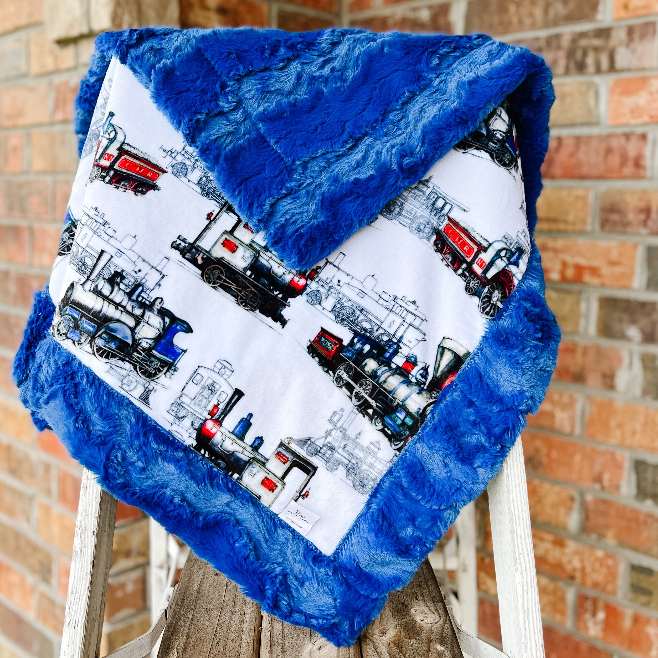 RTS Last Chance! Locomotives Snuggle Blanket