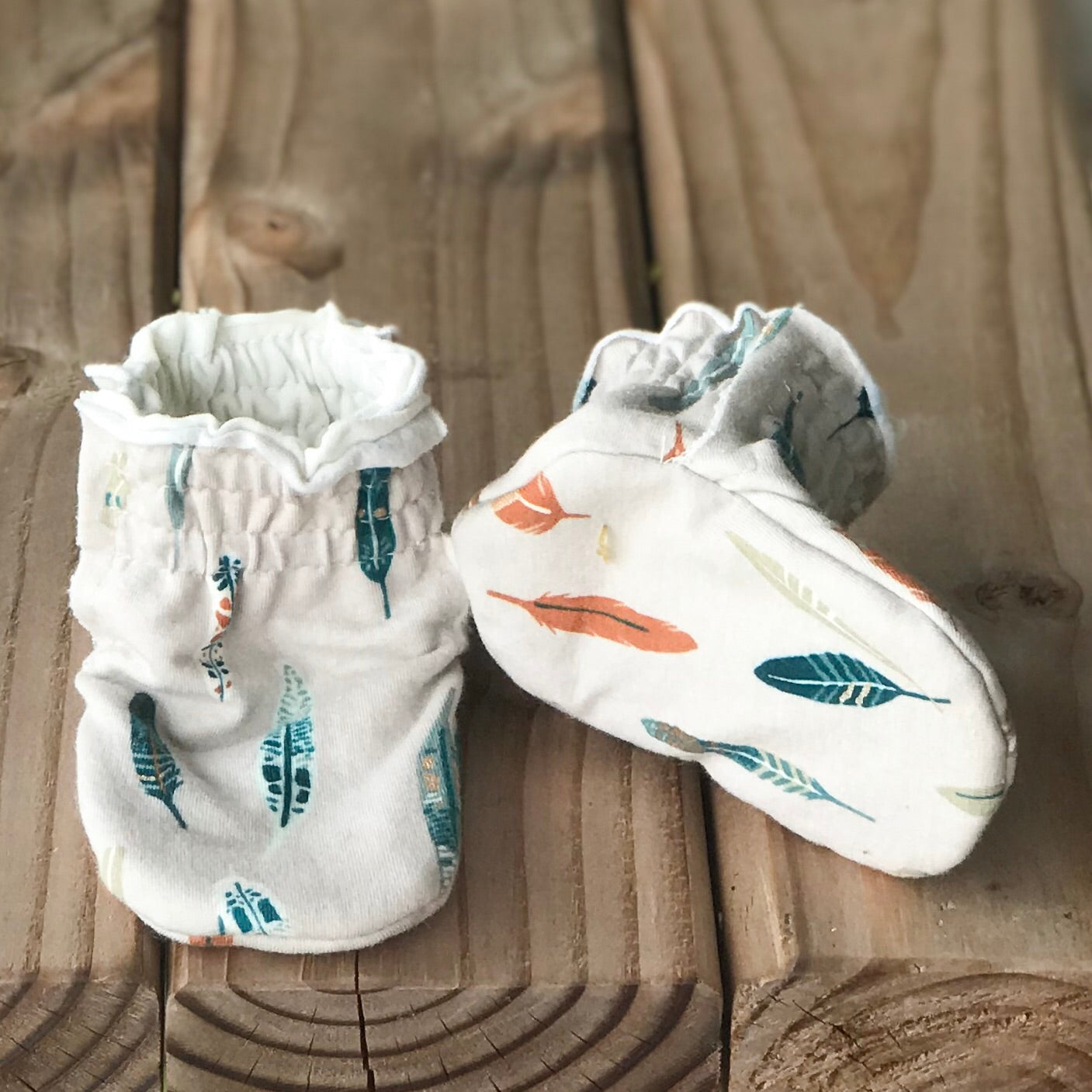 Limited Edition Reversible Rowen Cotton Knit Booties