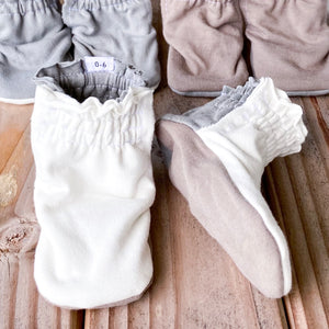 Last Chance! RTS Limited Edition Color Block Cotton Knit Booties