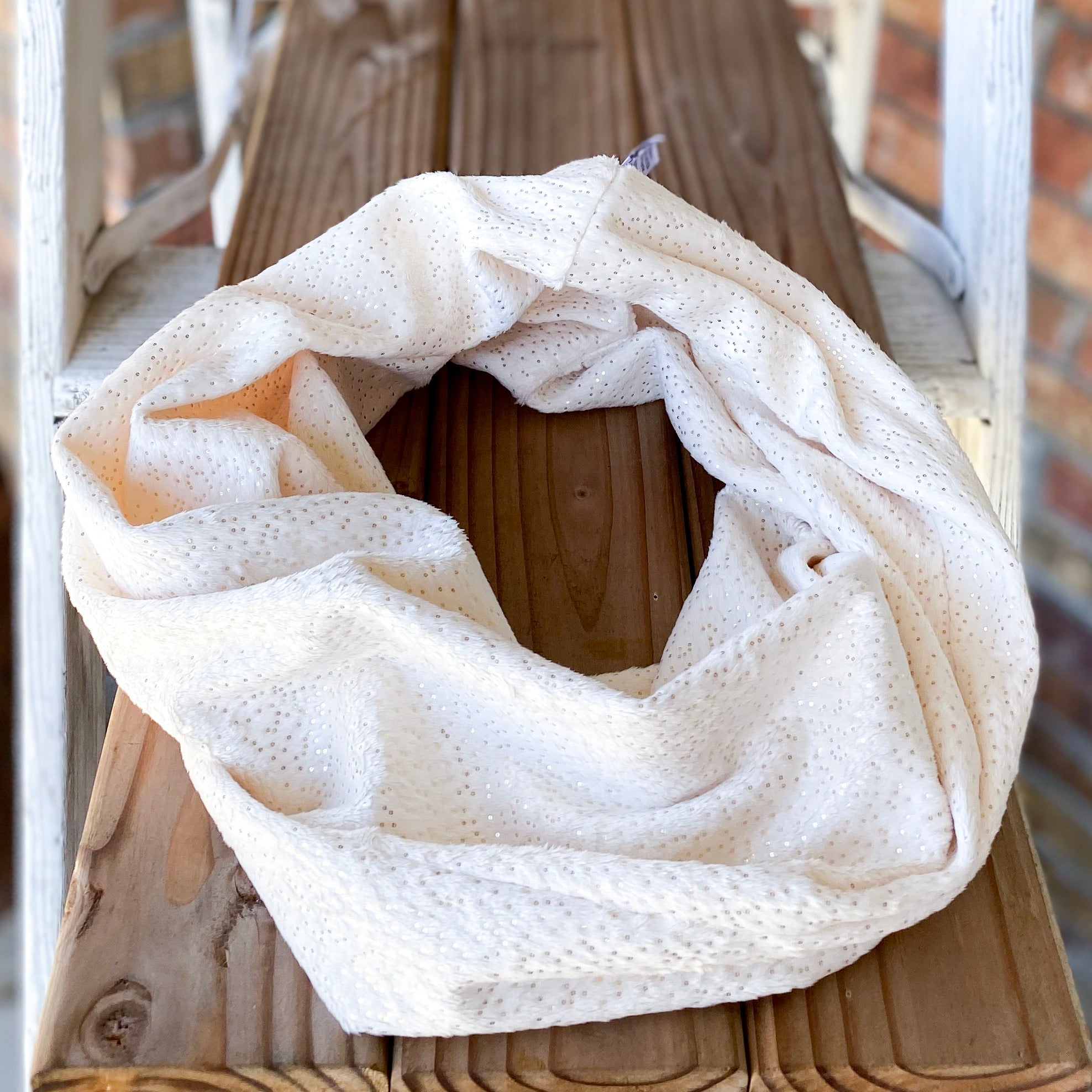 Last Chance! RTS Sparkle Minky Infinity Scarves