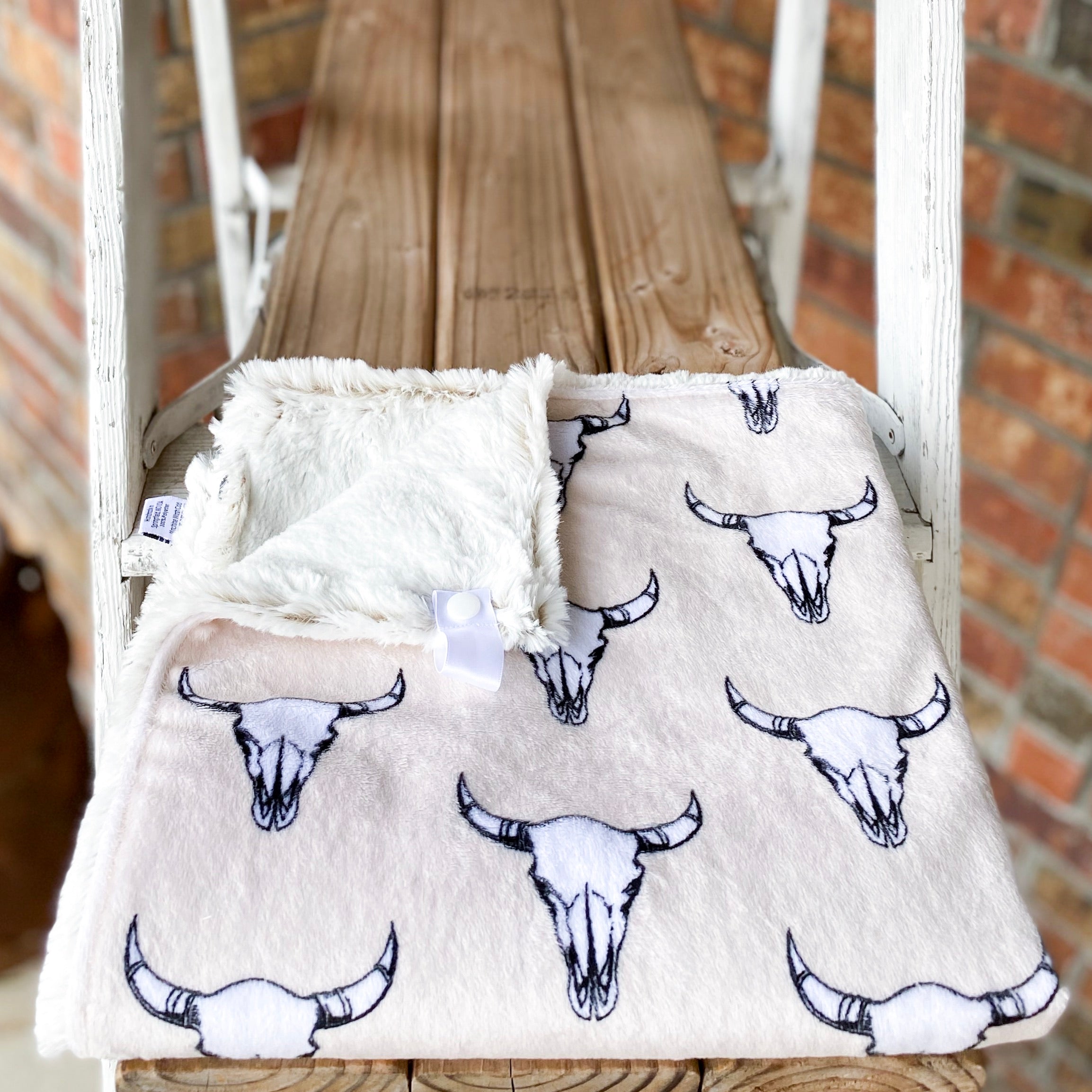 RTS Bulls Eye Beige Minky Loveys