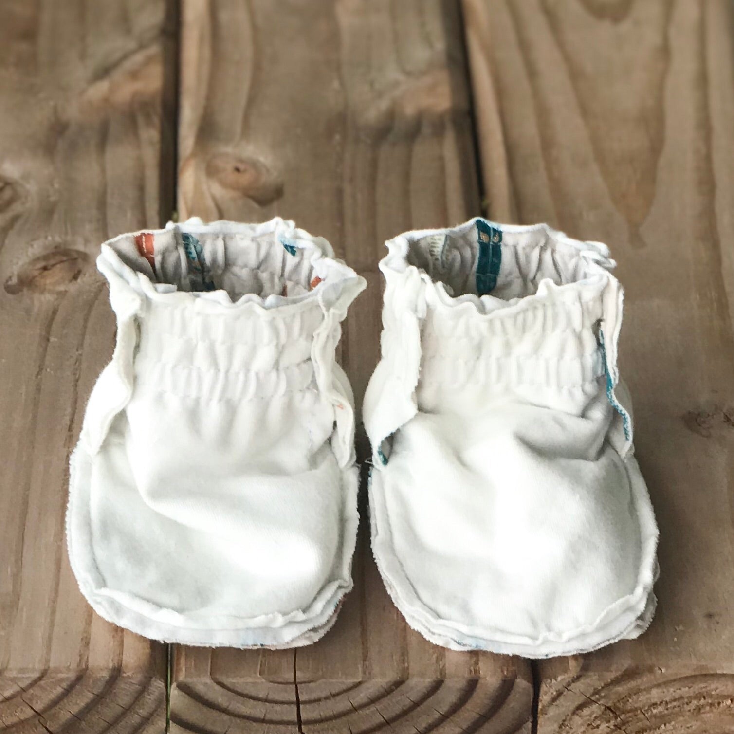 Limited Edition Reversible Rowen Cotton Knit Booties