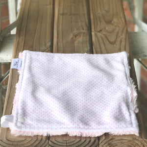 RTS Pin Dot Blush Luxe Snuggle Lovey