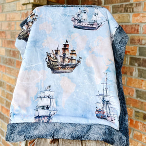RTS Last Chance! Ahoy Snuggle Blanket