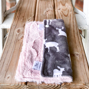 RTS Deer To Me Luxe Graphite Snuggle Lovey