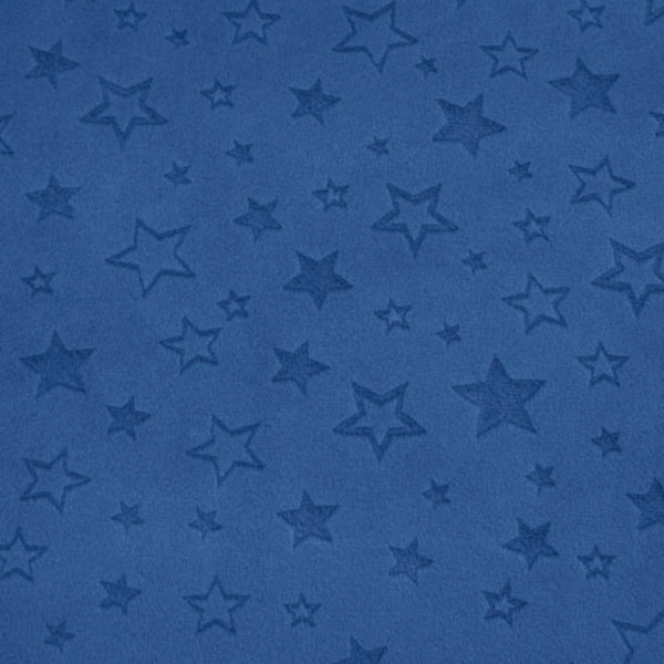 Blue embossed stars