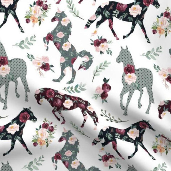 Spoonflower Paprika Horses