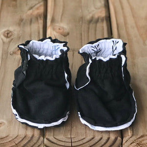 Limited Edition Reversible Forest Cotton Knit Booties