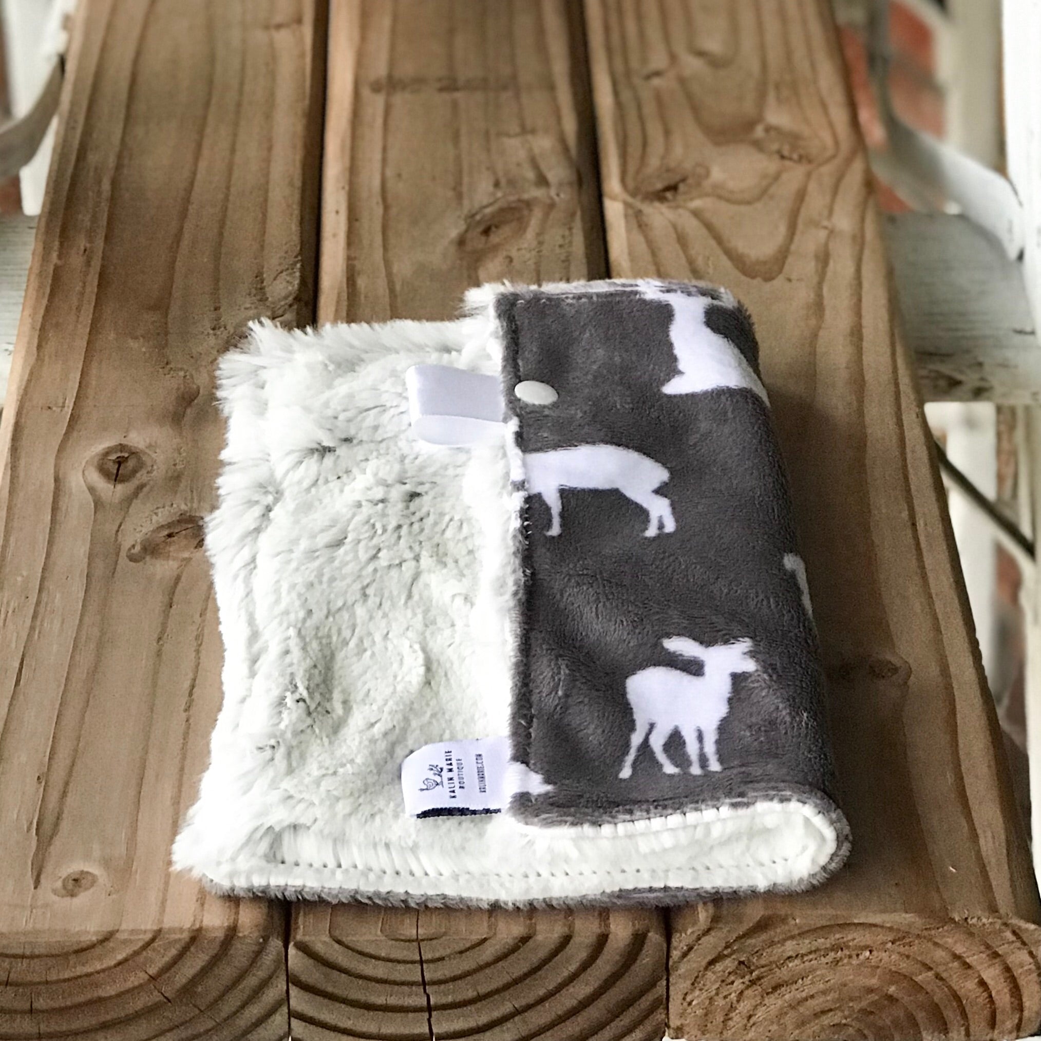 RTS Deer To Me Luxe Graphite Snuggle Lovey