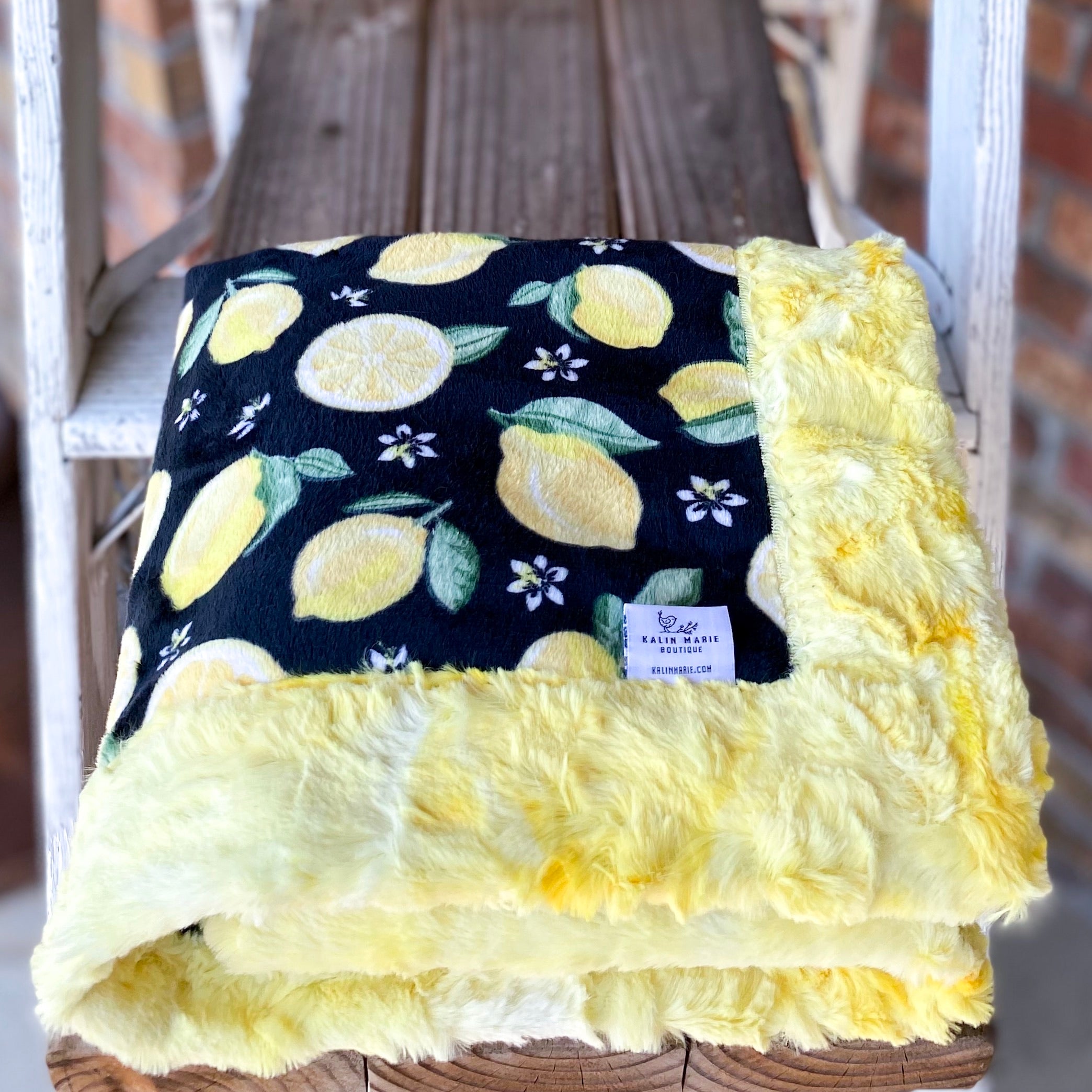 Last Chance! RTS Lemon Squeeze Luxe Snuggle Blankets