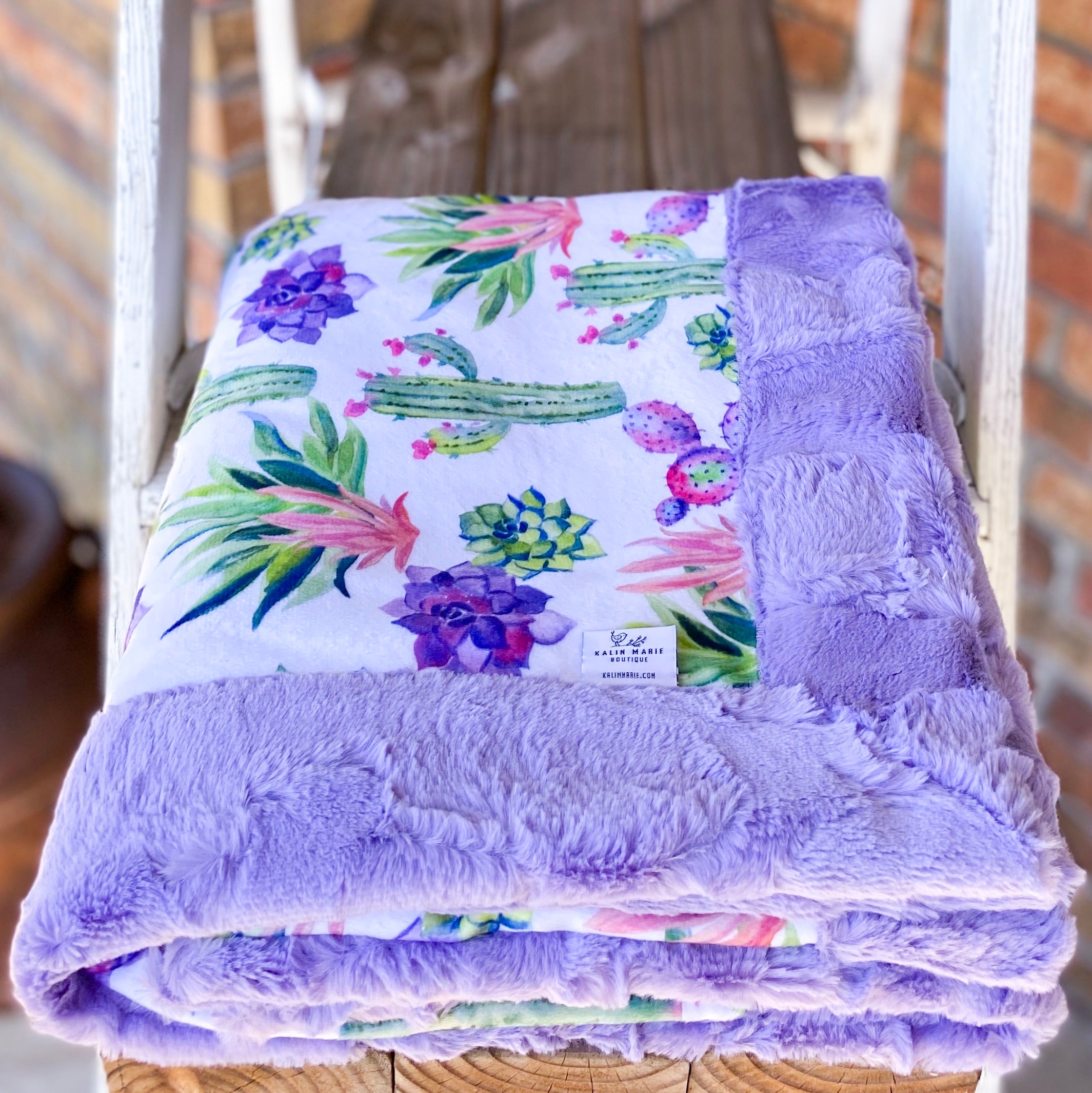 RTS Prickle & Bellflower Hide Luxe Snuggle Blankets