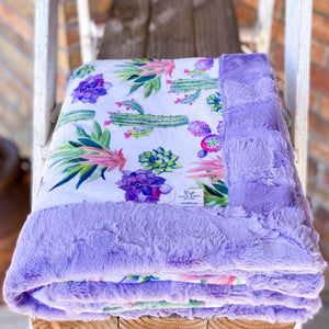 RTS Prickle & Bellflower Hide Luxe Snuggle Blankets