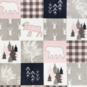 RTS Cabin Quilt Blush Minky Loveys
