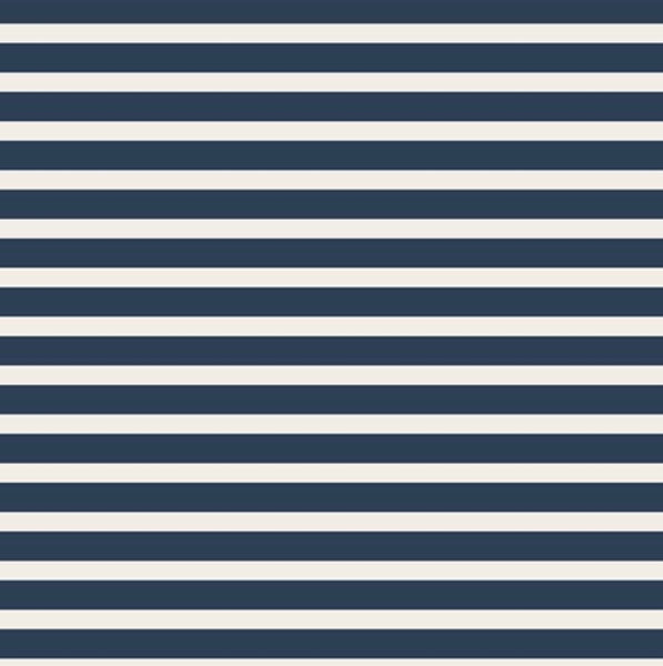Hayes Navy and Cream Stripe Knit
