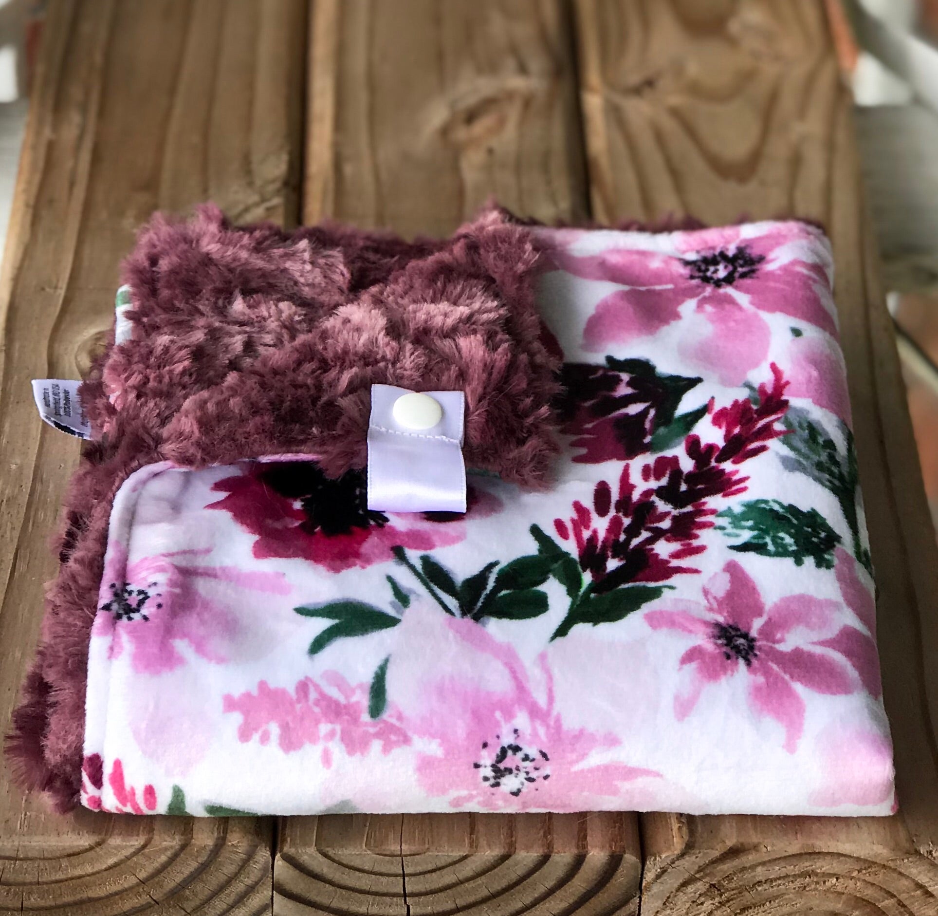 Easy Order Spring Flowers Rose Minky Lovey