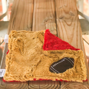 Pre-Selected Color Combos in Football Applique Mini Loveys